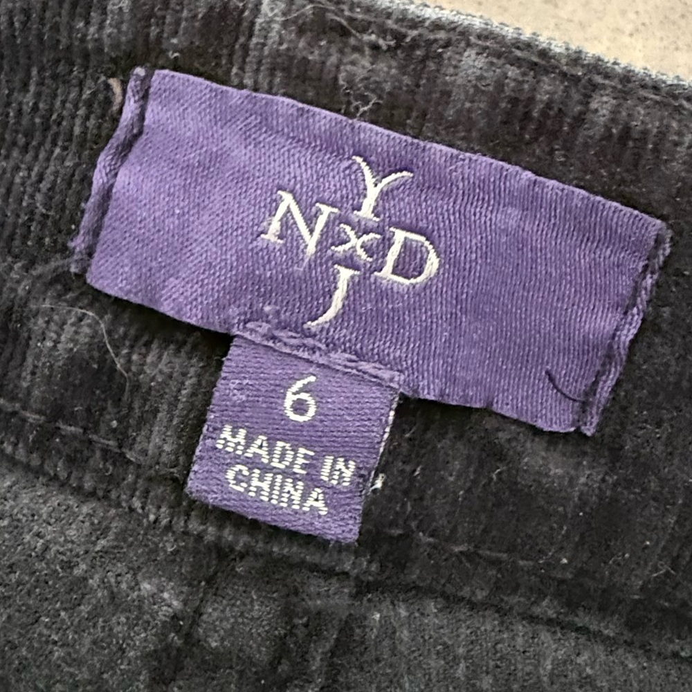 NYDJ Dark Straight Leg Corduroy Jeans - Picture 9 of 11
